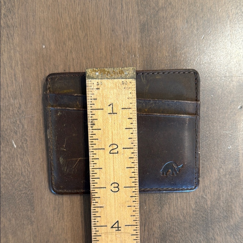 Bullstrap Men's Brown Leather The Card Holder Wallet - Picture 2 of 10